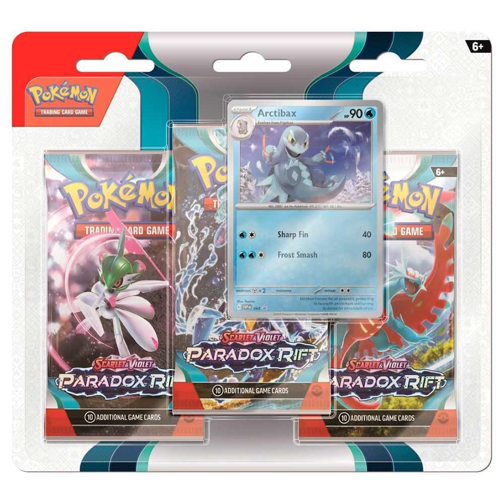 Pokemon TCG: Paradox Rift - 3 Pack Blister - Arctibax