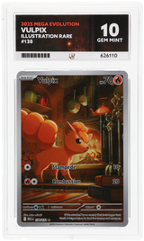 Pokemon - Mega Evolution (2025) - Vulpix - 138/132 - Ace Grading - Grade 10
