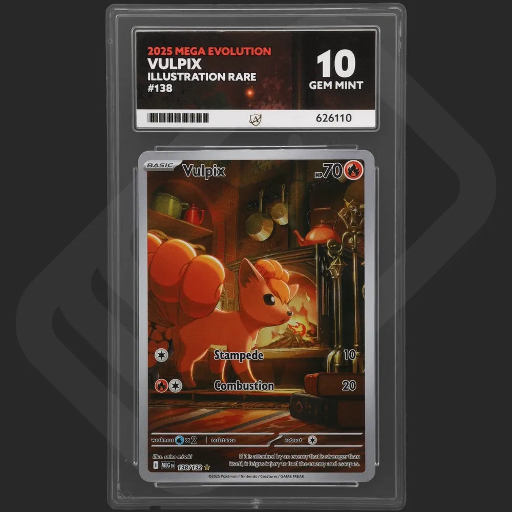 Pokemon - Mega Evolution (2025) - Vulpix - 138/132 - Ace Grading - Grade 10