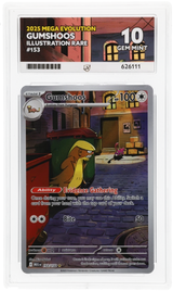 Pokemon - Mega Evolution (2025) - Gumshoos - 153/132 - Ace Grading - Grade 10