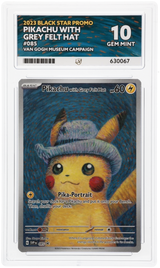 Pokemon - Black Star Promo (2023) - Pikachu with Grey Felt Hat - 085 - Ace Grading - Grade 10