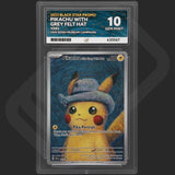 Pokemon - Black Star Promo (2023) - Pikachu with Grey Felt Hat - 085 - Ace Grading - Grade 10