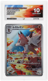 Pokemon - Battle Partners - Lycanroc - 107/100 - Ace Grading - Grade 10 Mint