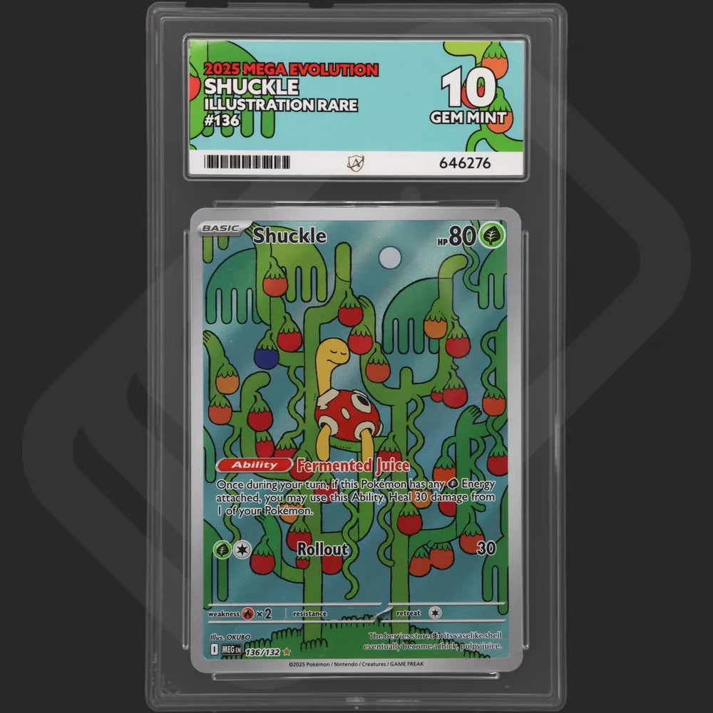 Pokemon - Mega Evolution - Shuckle - 136/132 - Ace Grading - Grade 10