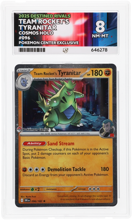 Team Rocket's Tyranitar - ACE 8   (Front)