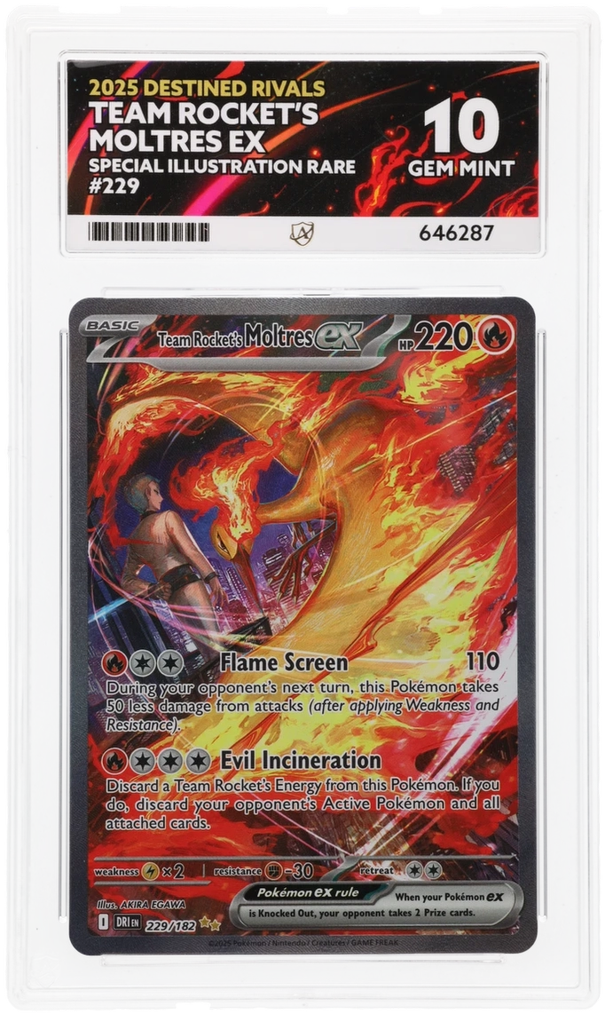 Team Rocket's Moltres ex - ACE 10   (Front)