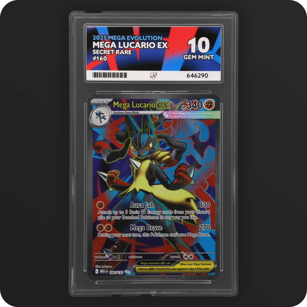 Pokemon | Mega Evolution | Mega Lucario ex | English 160/132 Ace 10