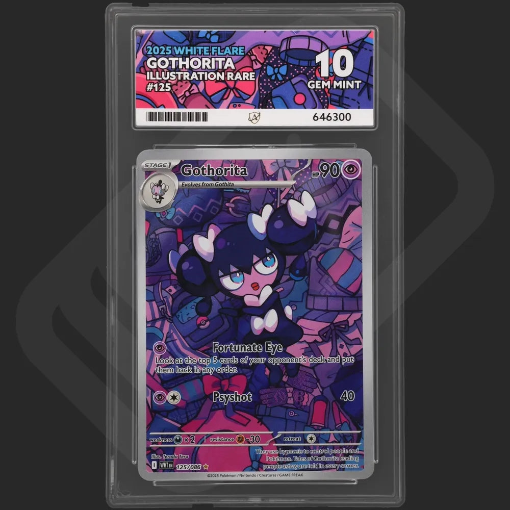Pokemon - White Flare - Gothorita - 125/086 - Ace Grading - Grade 10