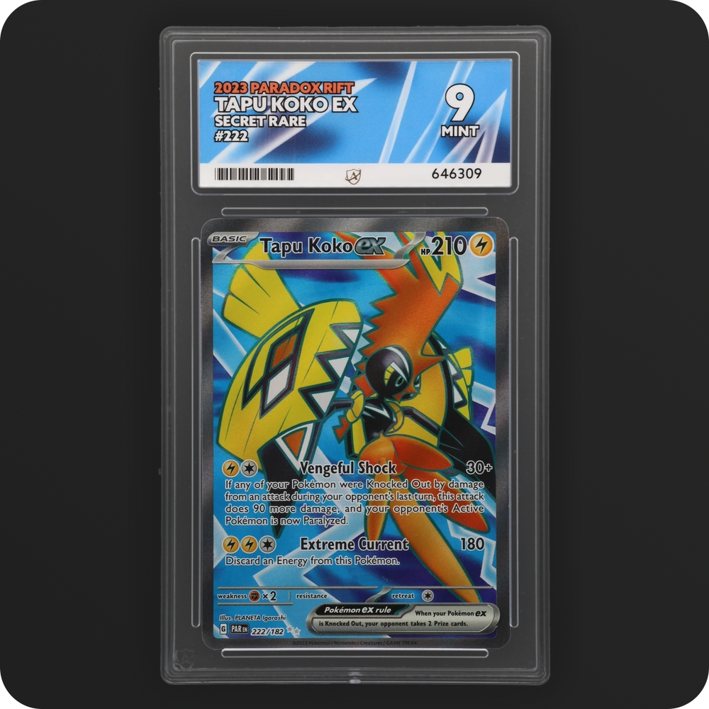 Pokemon | Paradox Rift | Tapu Koko ex | 222/182 Ace 9