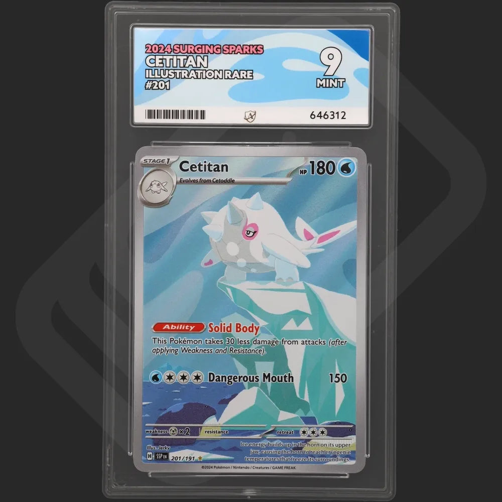 Pokemon - Surging Sparks - Cetitan - 201/191 - Ace Grading - Grade 9