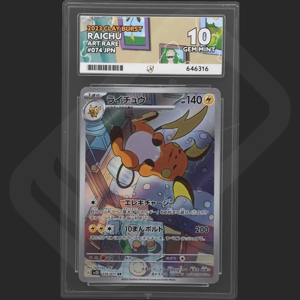 Pokemon - Clay Burst - Raichu - 074/071 - Ace Grading - Grade 10
