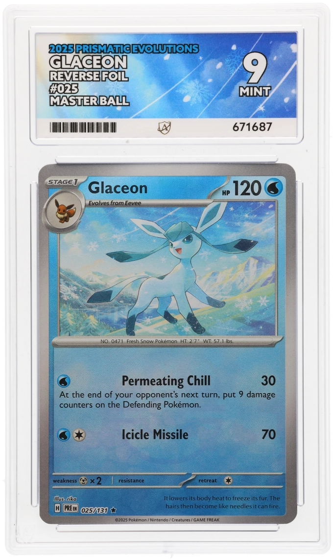 Glaceon - Ace Grading 9 (Front)