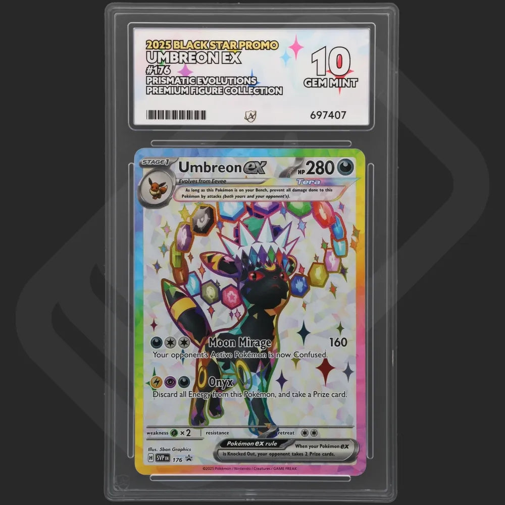 Pokemon - Prismatic Evolutions Figure Collection - Umbreon ex / Espeon ex - 176/175 - Black Star Promo - Sequential Set