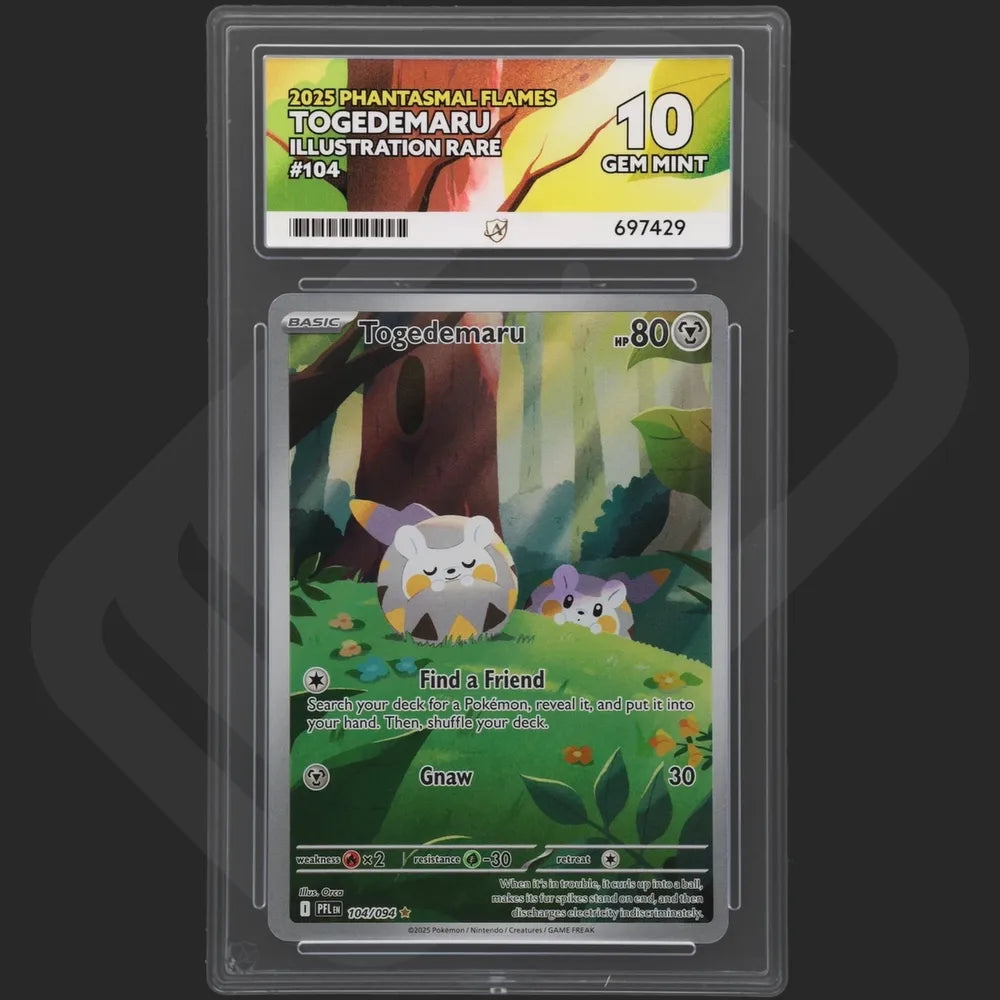 Pokemon - Phantasmal Flames - Togedemaru - 104/094 - Ace Grading - Grade 10