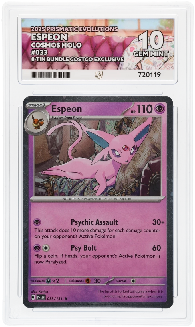 Pokemon | Prismatic Evolutions | Espeon | 033/131 Ace 10