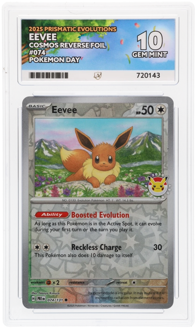 Pokemon | Prismatic Evolutions | Eevee | 074/131 Ace 10