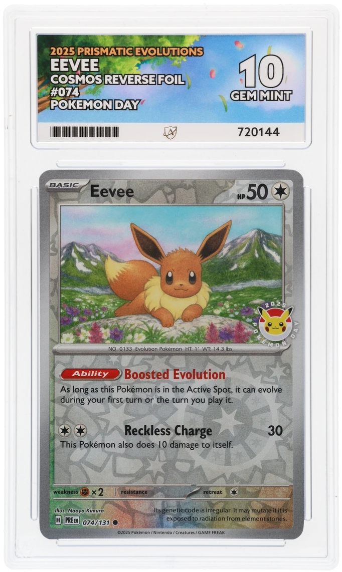 Pokemon | Prismatic Evolutions | Eevee | 074/131 Ace 10