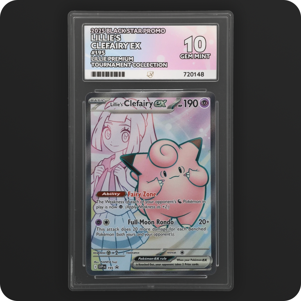 Pokemon | Black Star Promo | Lillie's Clefairy ex | 195 Ace 10