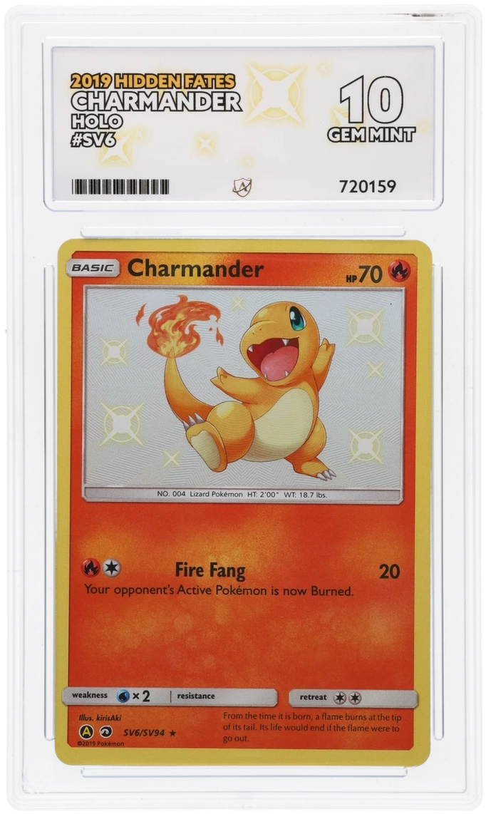 Pokemon | Hidden Fates | Charmander | SV6/SV94 Ace 10