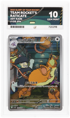 Pokemon | Glory of Team Rocket | Team Rocket's Raticate | JPN 108/098 Ace 10