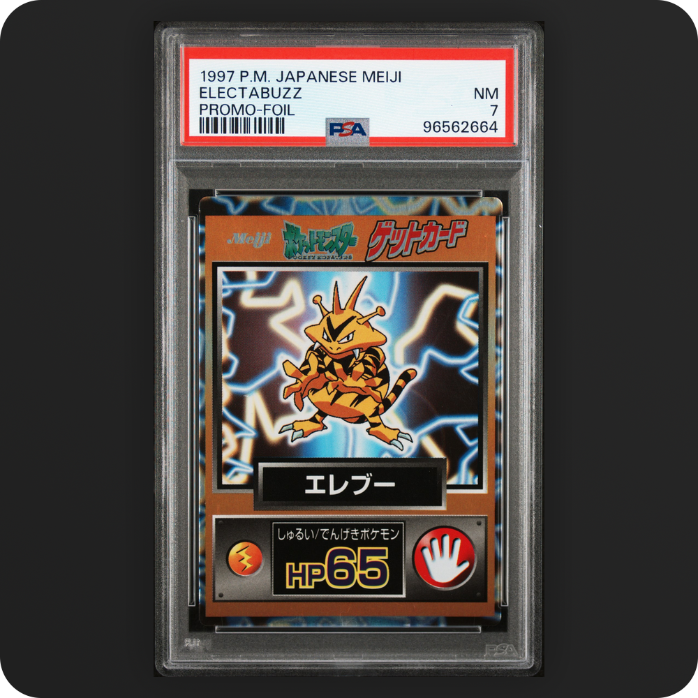 Pokemon - 1997 Japanese Meiji - Electabuzz - Promo-foil - PSA Grade 7 Near Mint