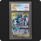 Arceus & Dialga & Palkia GX 065/095 Alter Genesis Ace Grading 10 slab, front