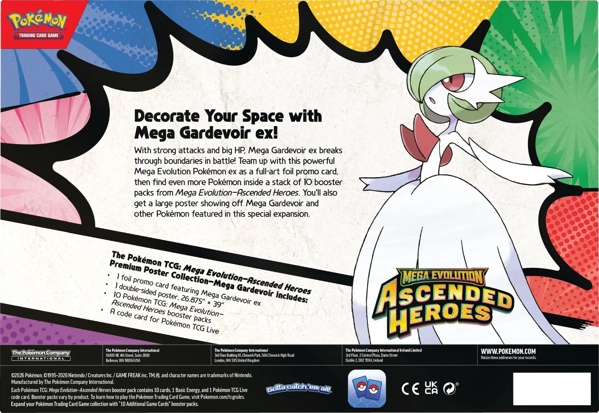 Pokemon TCG: Ascended Heroes – Premium Poster Collection - Mega Gardevoir