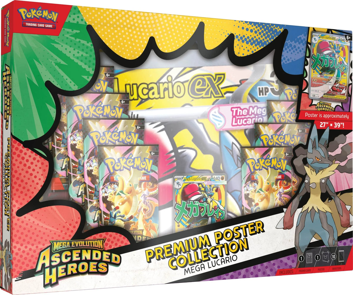 Pokemon TCG: Ascended Heroes – Premium Poster Collection - Mega Lucario