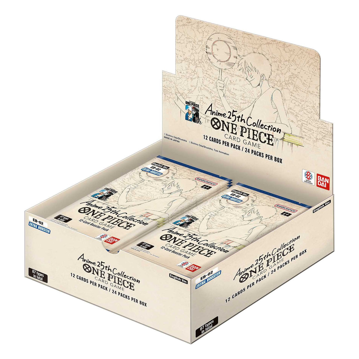 One Piece Card Game: EB-02 - Anime 25th Collection - Booster Box (24 Packs)