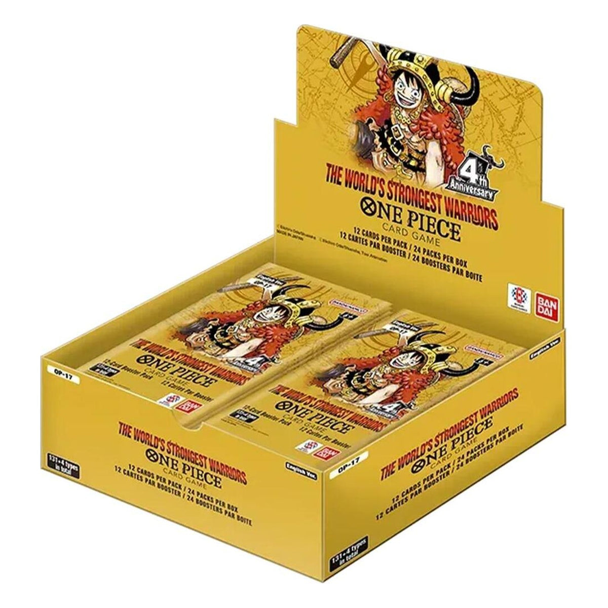 One Piece Card Game: OP-17 - The World's Strongest Warriors - Booster Box (24 Packs)
