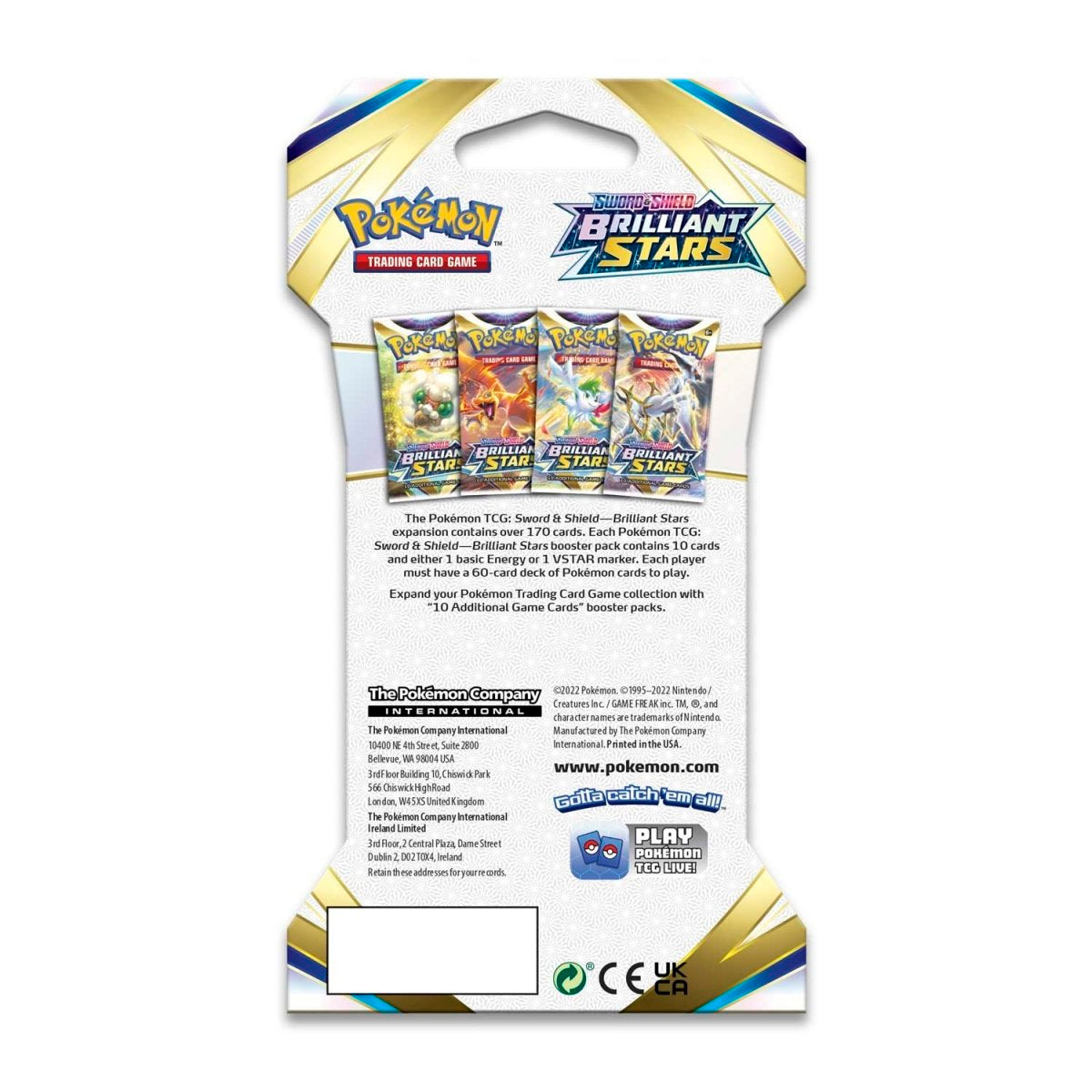 Pokemon TCG: Brilliant Stars - Sleeved Booster Pack