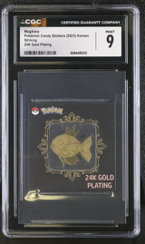 Pokemon - Korean Candy Stickers (2023) - Magikarp 24K Gold Plating - CGC - Grade 9