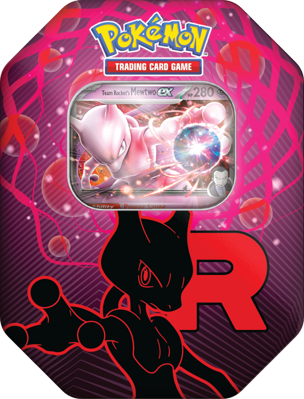 Pokemon TCG: Fall 2025 Team Rocket Tin - Mewtwo ex