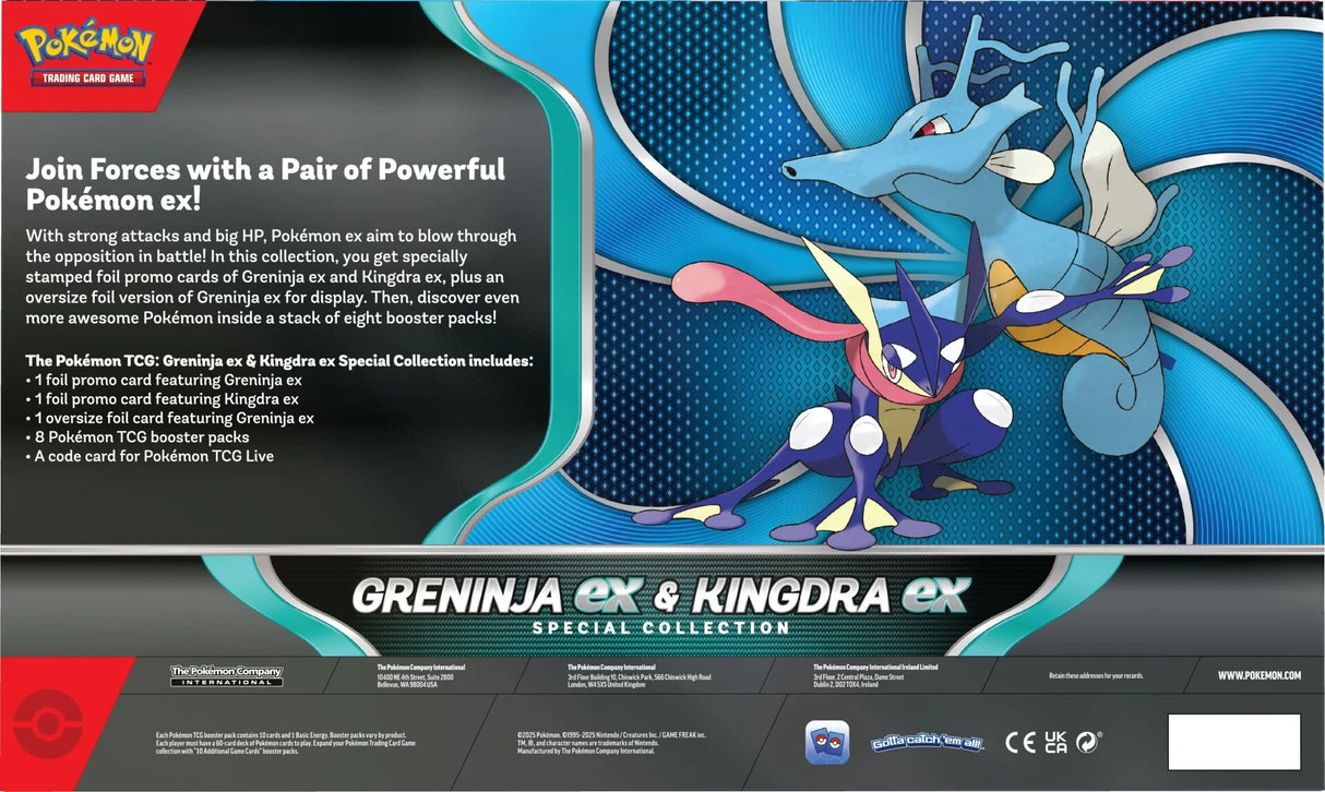 Pokémon TCG: Greninja ex & Kingdra ex Special Collection Box