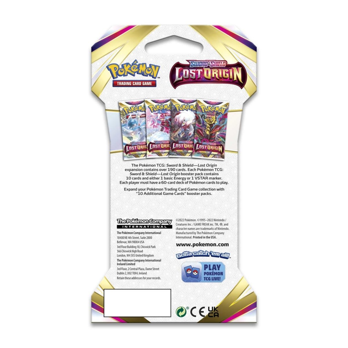Pokemon TCG: Lost Origin - Sleeved Booster Pack