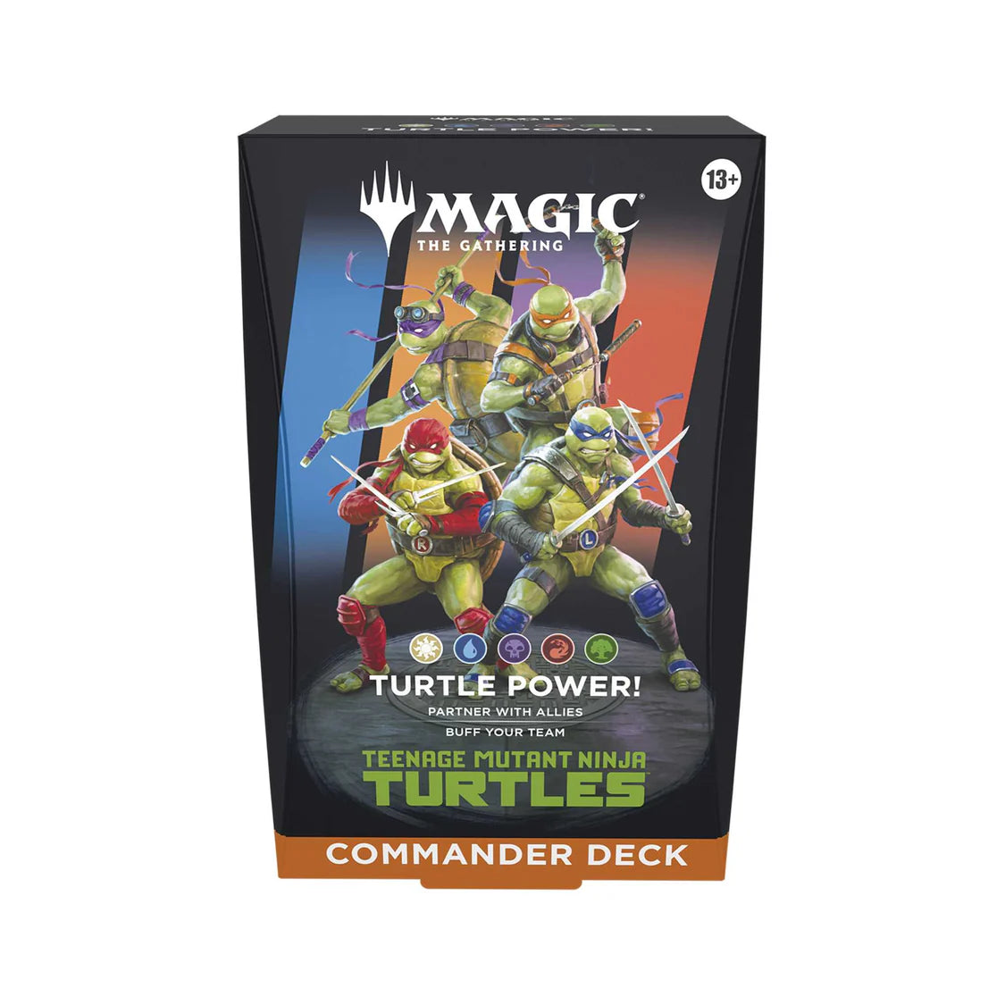 Teenage Mutant Ninja Turtles Commander Deck Turtle Power! deck box