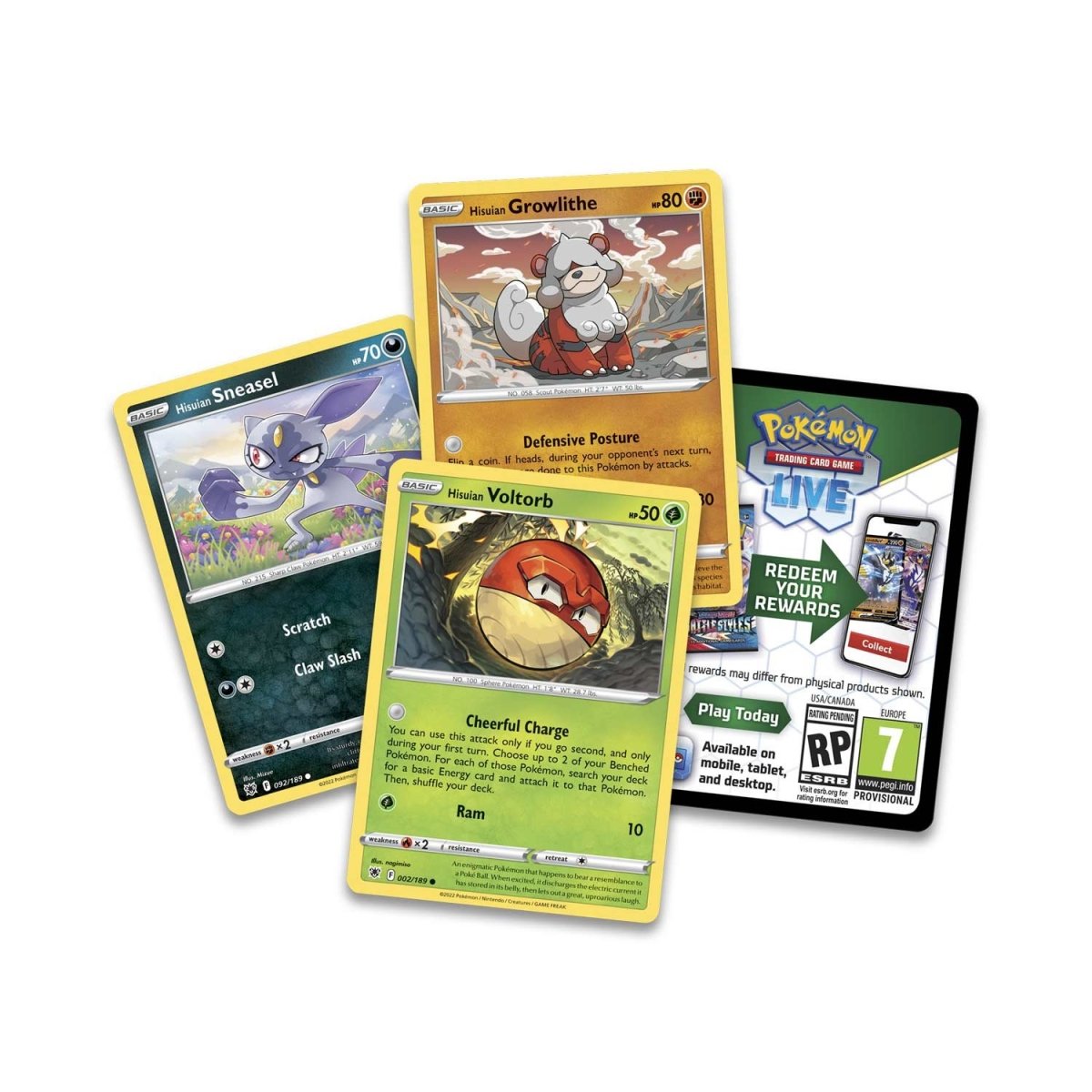 Pokemon TCG: Fall 2022 Collector Chest - Hisuian Voltorb, Growlithe & Sneasel