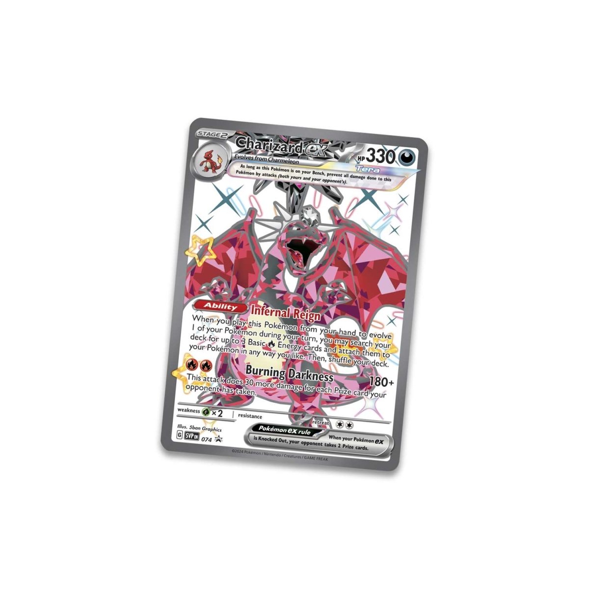 Pokemon TCG: Paldean Fates - 5-Booster Tin - Shiny Charizard