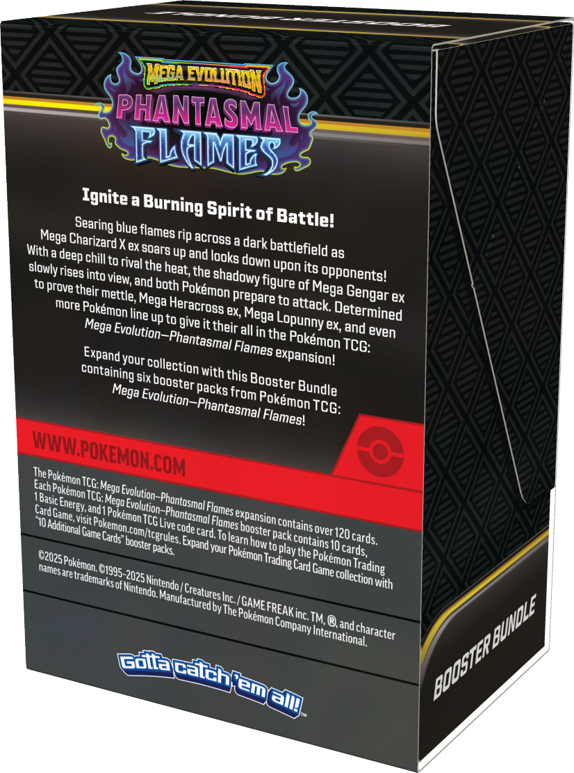 Pokemon TCG: Phantasmal Flames - Booster Bundle (6 Packs)