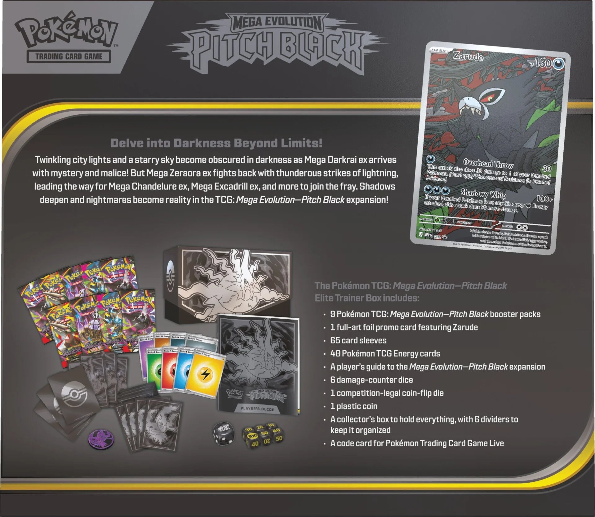 Pokemon TCG: Pitch Black - Elite Trainer Box