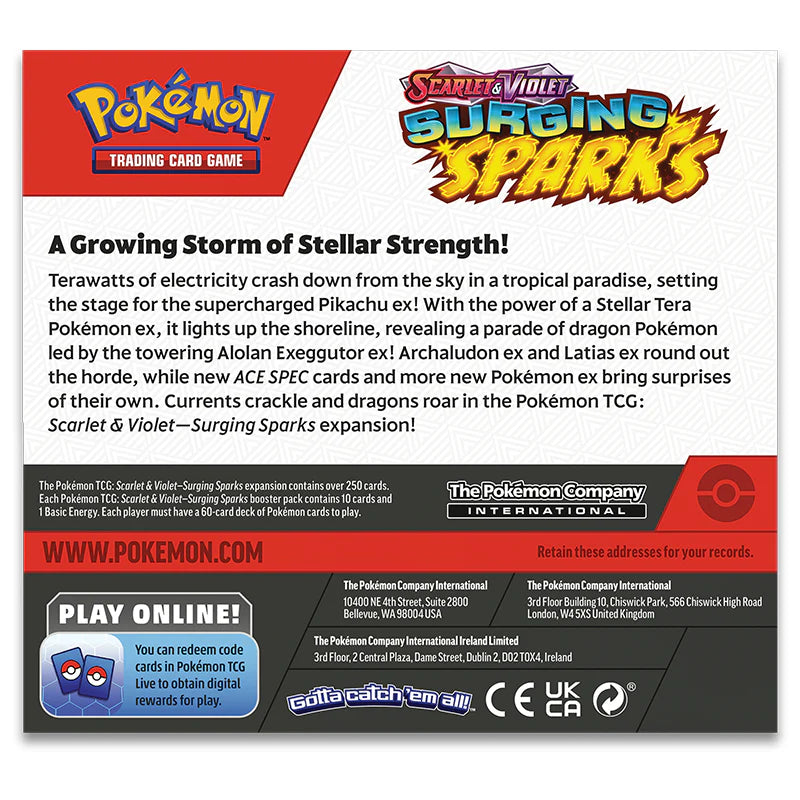 Pokemon TCG: Surging Sparks - Booster Box (36 Packs)