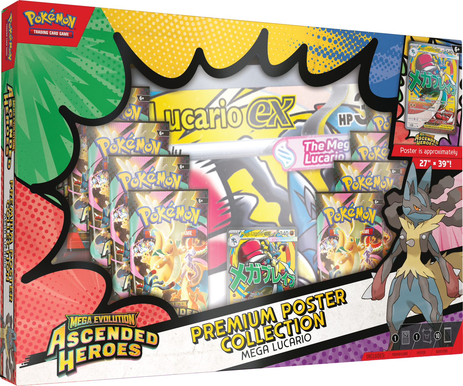 Pokemon TCG: Ascended Heroes – Premium Poster Collection - Mega Lucario