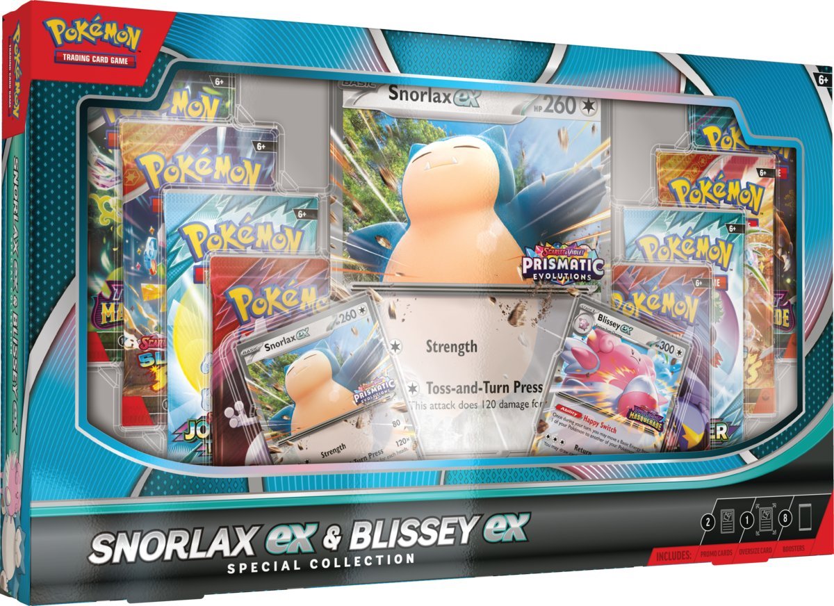 Pokémon TCG: Snorlax ex & Blissey ex Special Collection Box