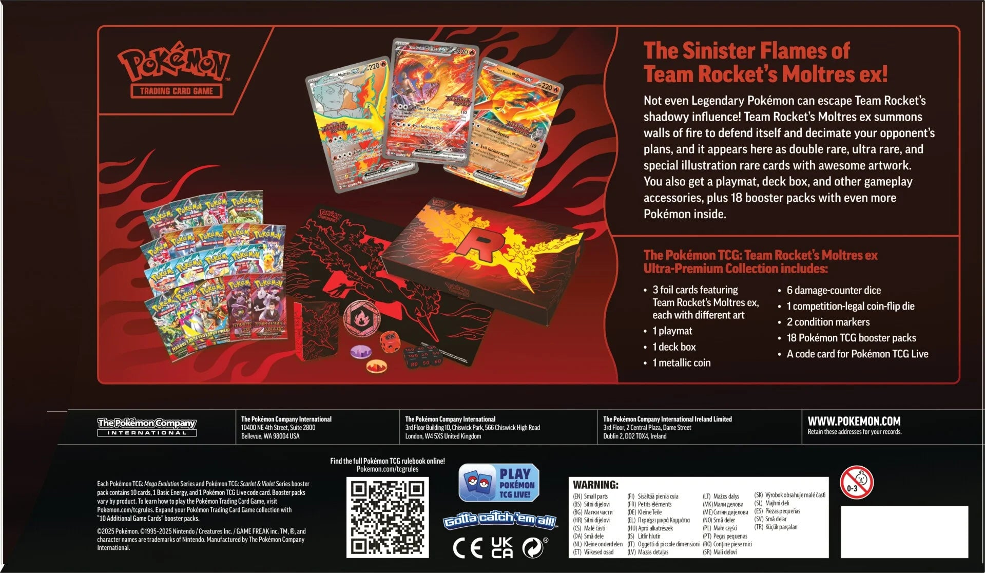 Pokémon TCG: Team Rocket's Moltres ex Ultra-Premium Collection (MINOR DAMAGE)