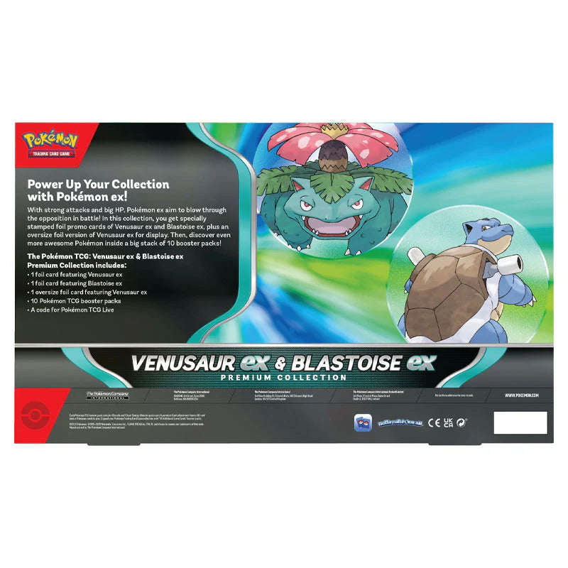 Pokémon TCG: Venusaur & Blastoise ex Premium Collection Box