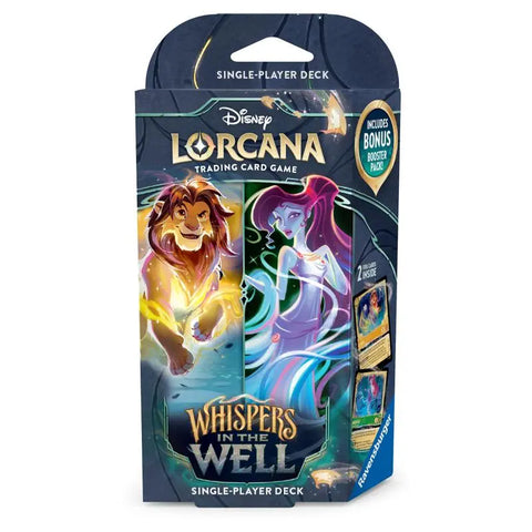Disney Lorcana TCG: Whispers in the Well - Set 10 - Starter Deck - Simba & Megara