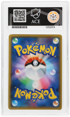 Arceus & Dialga & Palkia GX 099/095 Alter Genesis Ace Grading 10, close-up back view of the certified slab