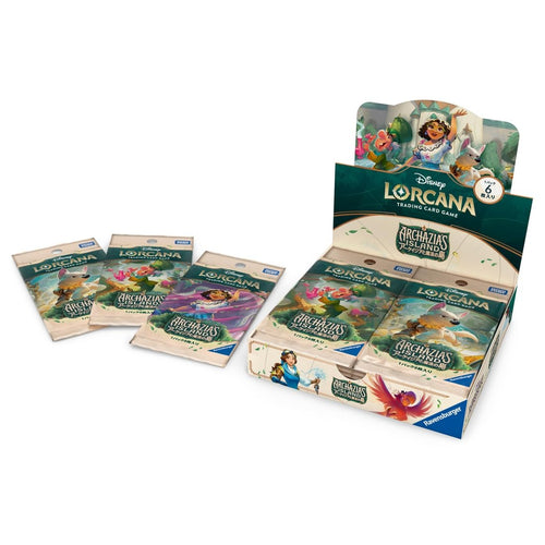 Disney Lorcana Archazia's Island Japanese booster box, box and packs