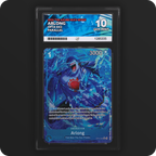 Arlong OP14-042 The Azure Sea's Seven Ace Grading 10, front of the graded slab