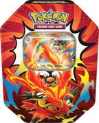 Ascended Heroes Tin, Mega Emboar ex, front